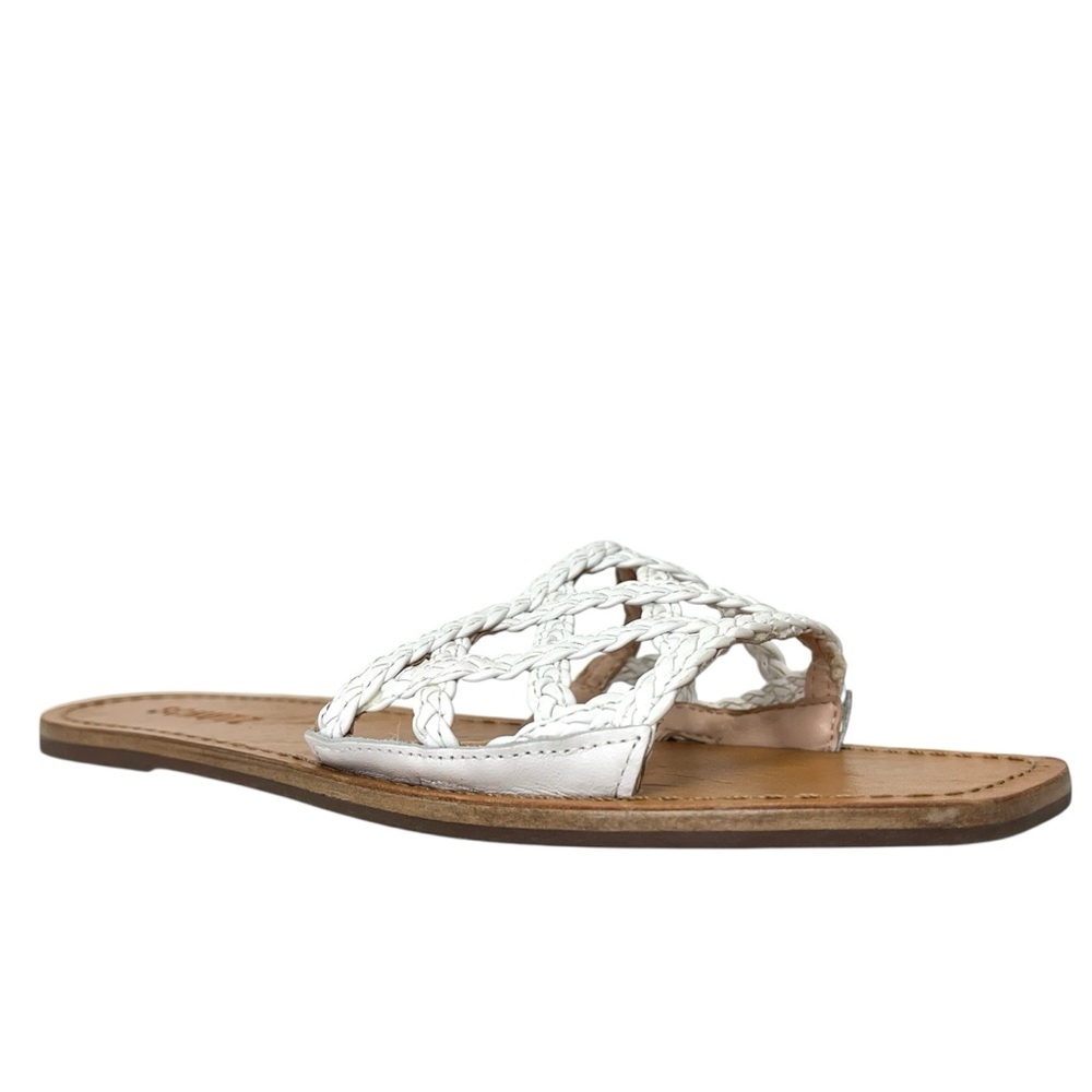White Braided Slide Sandal - Women